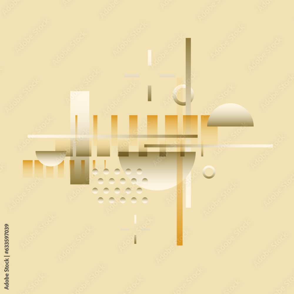 Poster abstract background with simple elements. an image with a composition of geometric elements and shap