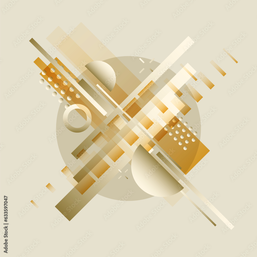 Poster abstract background with simple elements. an image with a composition of geometric elements and shap