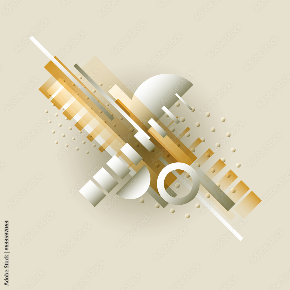 Poster abstract background with simple elements. an image with a composition of geometric elements and shap