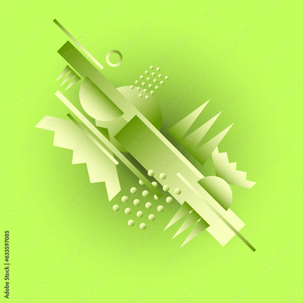 Poster abstract background with simple elements. an image with a composition of geometric elements and shap