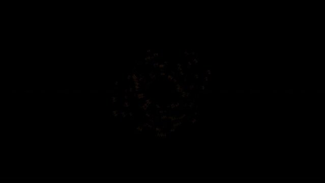 Cosmic space explosion, 2 shots at 2 different distances from the camera, 4k resolution with alpha channel for simple transparency and compositing