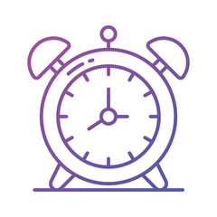 Trendy icon of alarm clock in editable style, easy to use and download