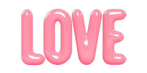 Love 3d word