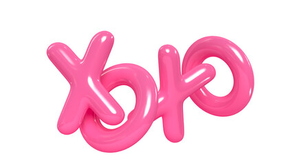 Pink 3d xoxo