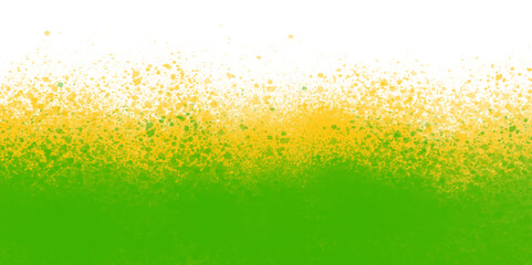 Yellow and green watercolor background for spring. Green pastel of stain splash watercolor background.  Abstract splashed watercolor textured background