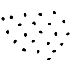 Set of Black Vector Brush Doodle Strokes.