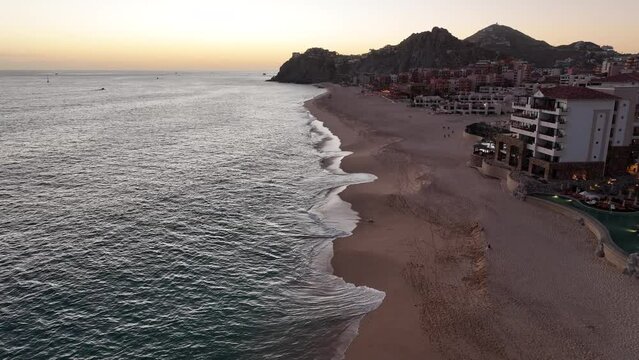 Cabo resorts on the Pacific Ocean beach, Baja California
