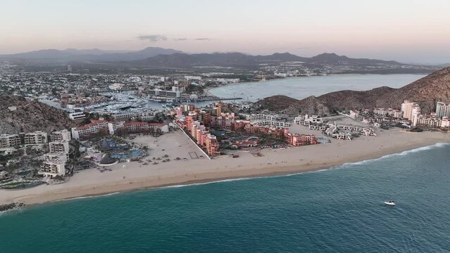 Cabo resorts on the Pacific Ocean beach, Baja California