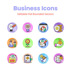 Check this creatively designed business vectors set, easy to use and download