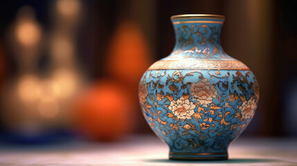 An Exquisite Porcelain Vase Adorned, Background, Illustrations, HD