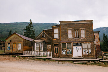 The historic ghost town of St. Elmo, CO.