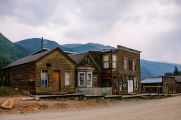 Fototapeta na wymiar The historic ghost town of St. Elmo, CO.