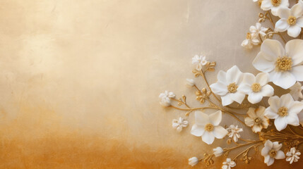 Beautiful white and brown floral background, Professional photos