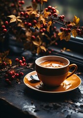 Autumn's Still Symphony: Captivating Still Life Photography Celebrating the Beauty of Fall. Generative Ai