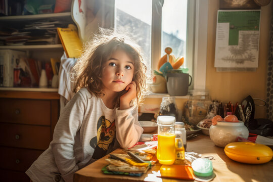 Child Morning Preparation Before School 