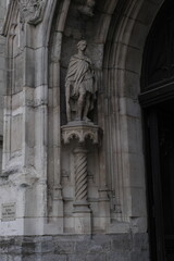 Fototapeta premium Gothic church facade. Basilica of Saint Clotilde Paris, France.