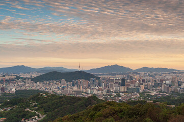 서울전경 남산타워