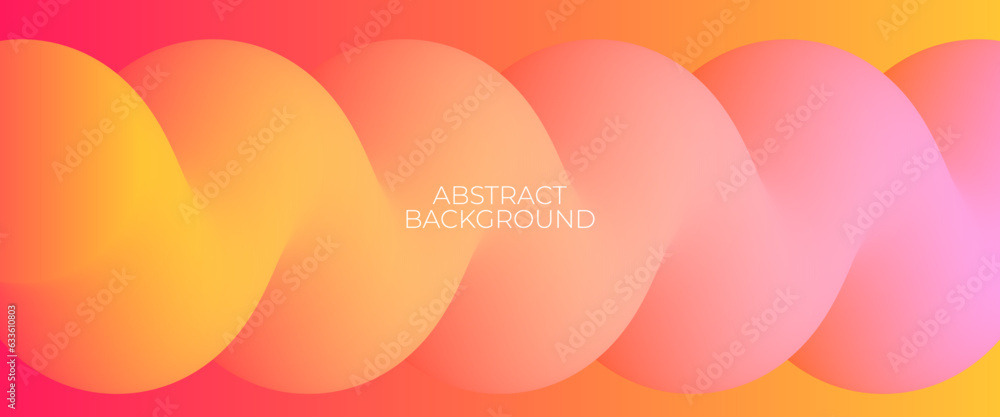 Poster trendy abstract background with colorful gradient fluid wave. 3d flow shape art design