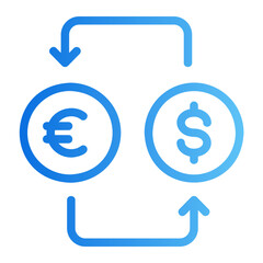 exchange gradient icon