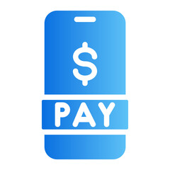 online payment gradient icon