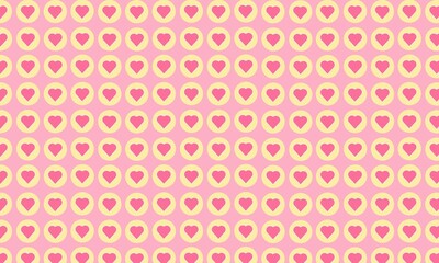 A heart background image overlaid with beautifully arranged circles.