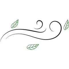 Fototapeta premium Leaf Wind