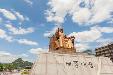 서울 광화문광장 세종대왕 동상
