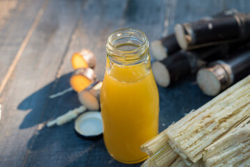 Fresh squeezed sugar cane juice