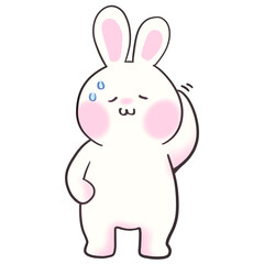 cute bunny - cartoon