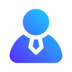 businessman gradient fill icon