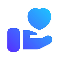 charity gradient fill icon