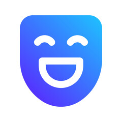 comedy gradient fill icon