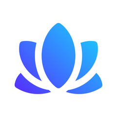 yoga gradient fill icon