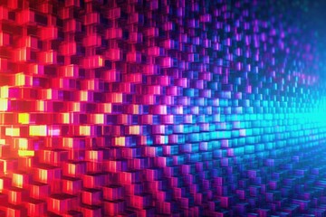 led screen texture with glowing pixels