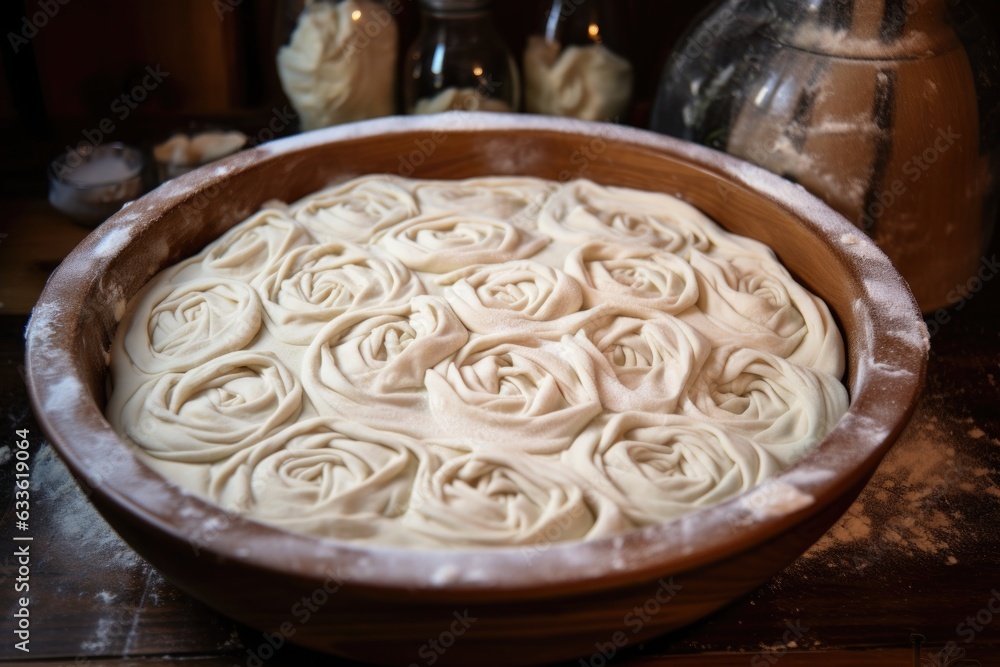 Poster rolled-out dough in a pie dish, ready for filling