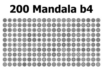 various mandala collections - 200 set yoga pattern