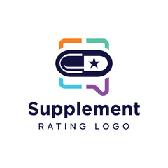 Fototapeta premium Supplement rating logo design template