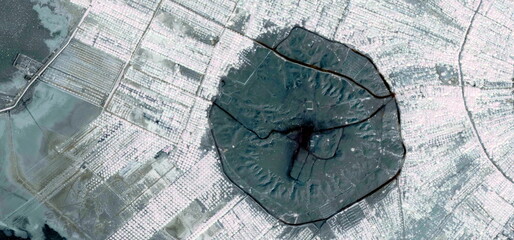 tumor,  photography of the deserts of Africa from the air. aerial view of desert landscapes, Genre:...