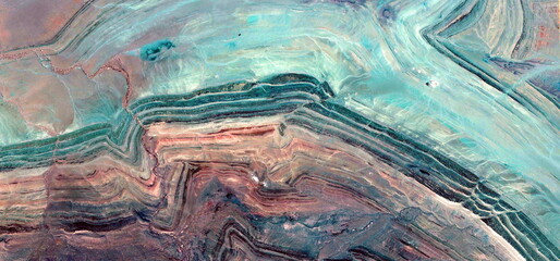 old and new,  abstract photography of the deserts of Africa from the air. aerial view of desert...