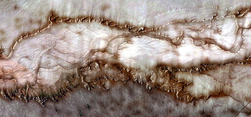 human migrations,  abstract photography of the deserts of Africa from the air. aerial view of desert landscapes, Genre: Abstract Naturalism, from the abstract to the figurative,