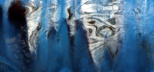 abstract photography of the deserts of Africa from the air. aerial view of desert landscapes,...