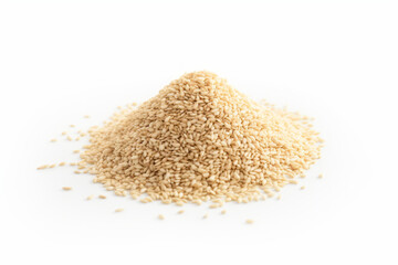 Delicious Sesame Seeds on a Clean White Background