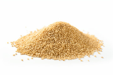 Deliciously Scattered Sesame Seeds on a Clean White Background
