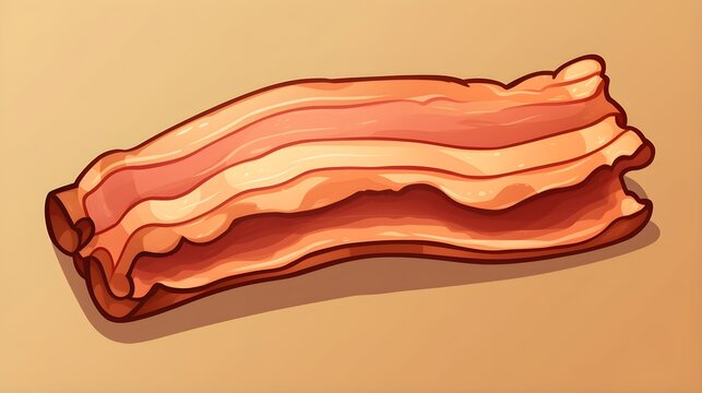 A 2D Cartoon Bacon