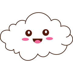 Obraz premium Cute Cloud Character