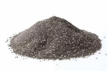Nutritious Chia Seeds on a Clean White Background