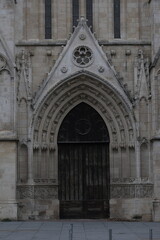 Fototapeta na wymiar Saint André Cathedral, Bordeaux. Gothic architecture detail.