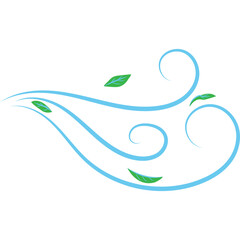 Obraz premium Wind Blowing Leaves