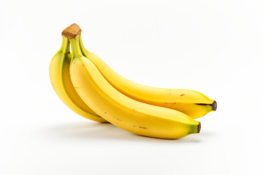 Vibrant and Fresh Banana on a Clean White Background