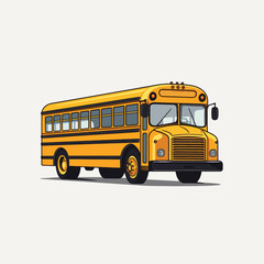Obraz na płótnie Canvas school bus vector flat minimalistic isolated illustration